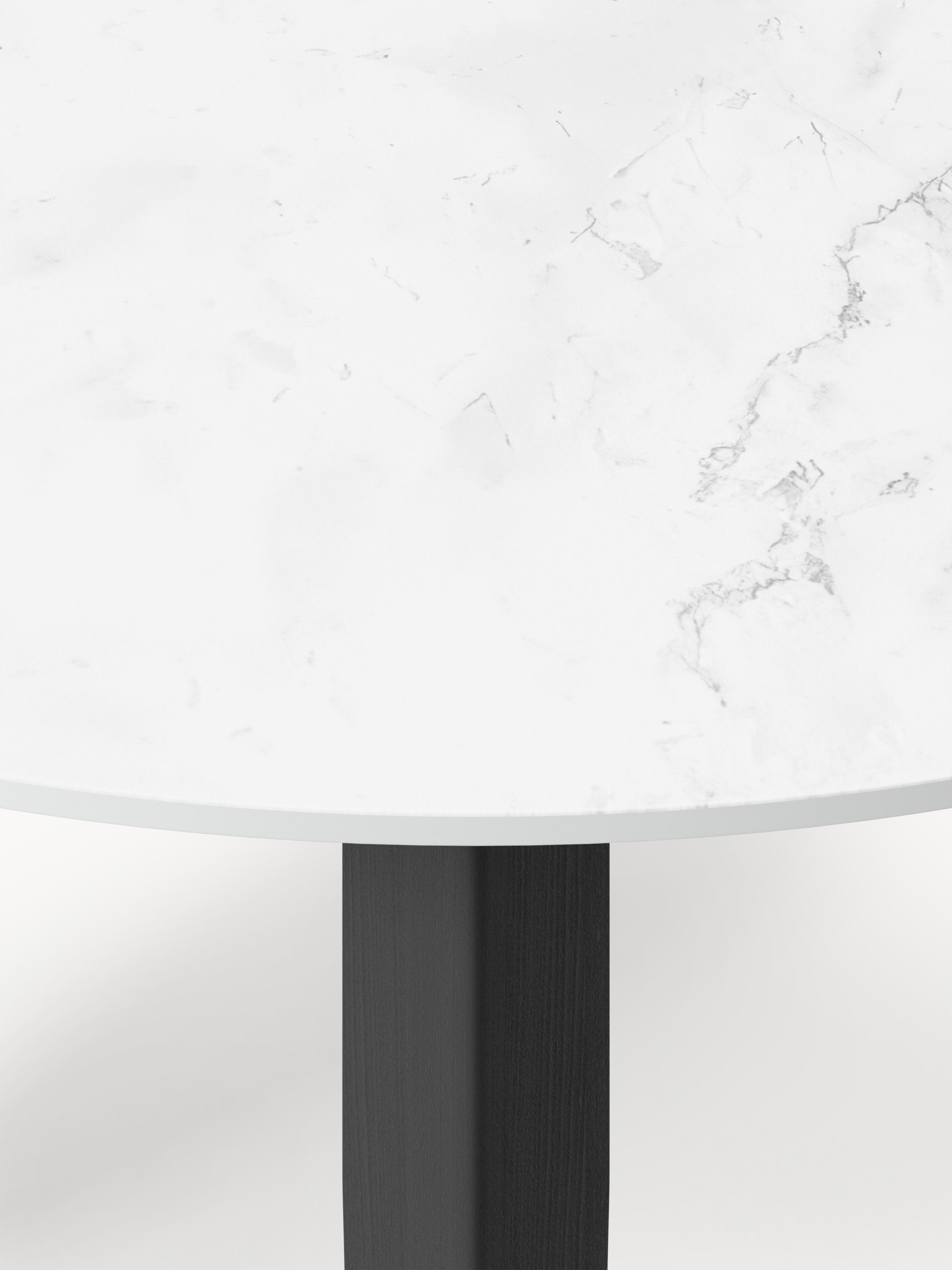 Jackson Round Marble Effect Dining Table, in various sizes