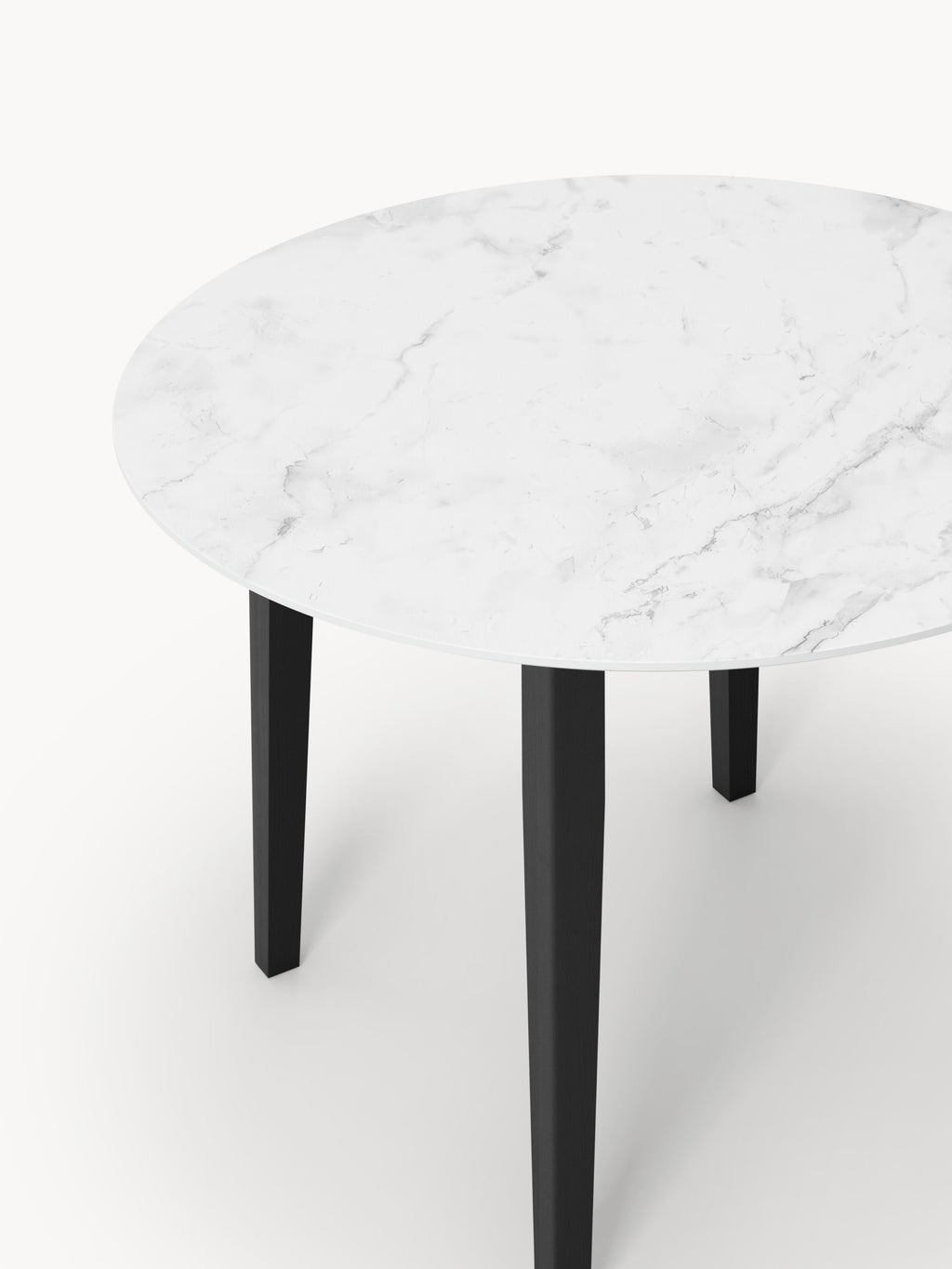 Jackson Round Marble Effect Dining Table, in various sizes