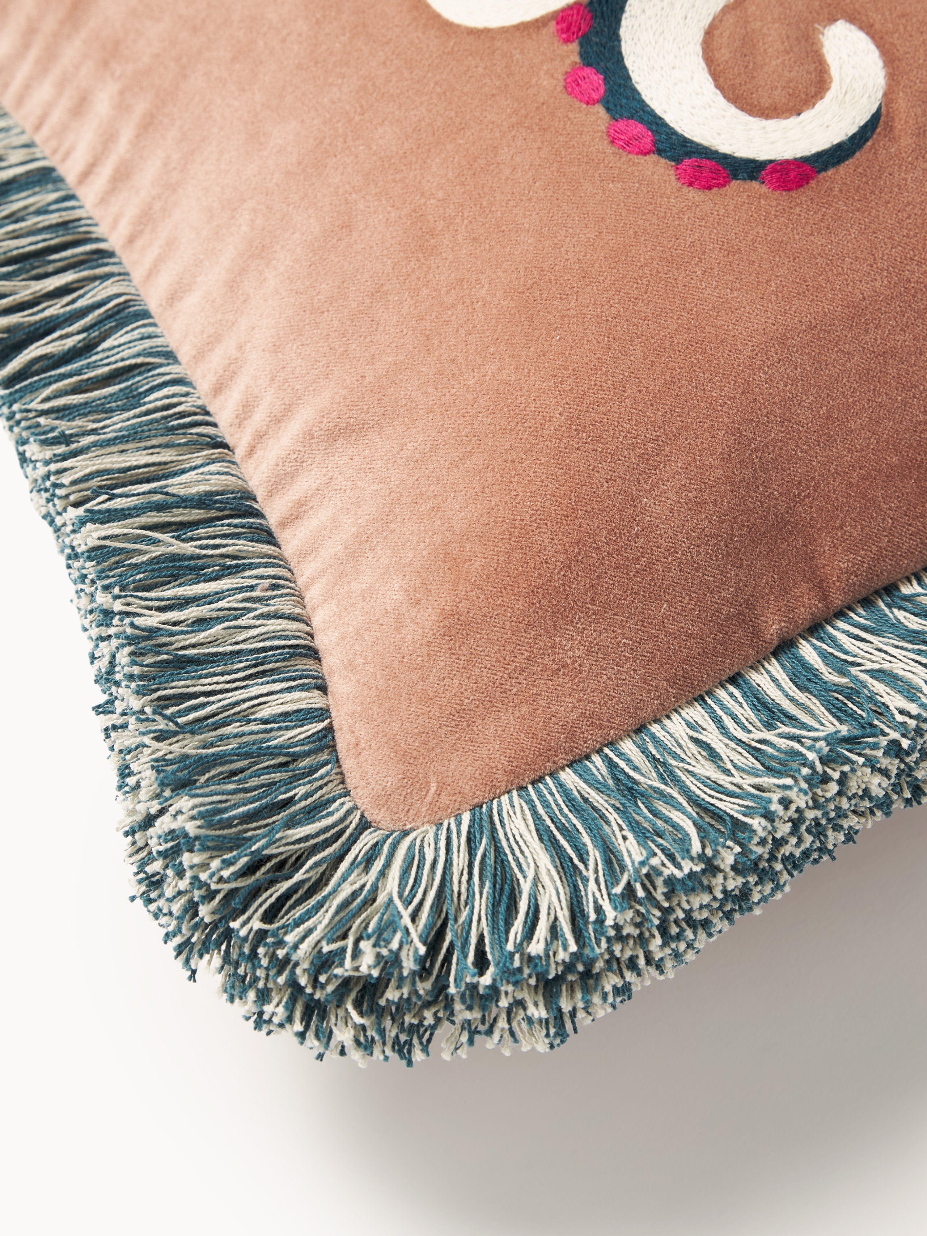 Triton Cushion Cover with Fringes