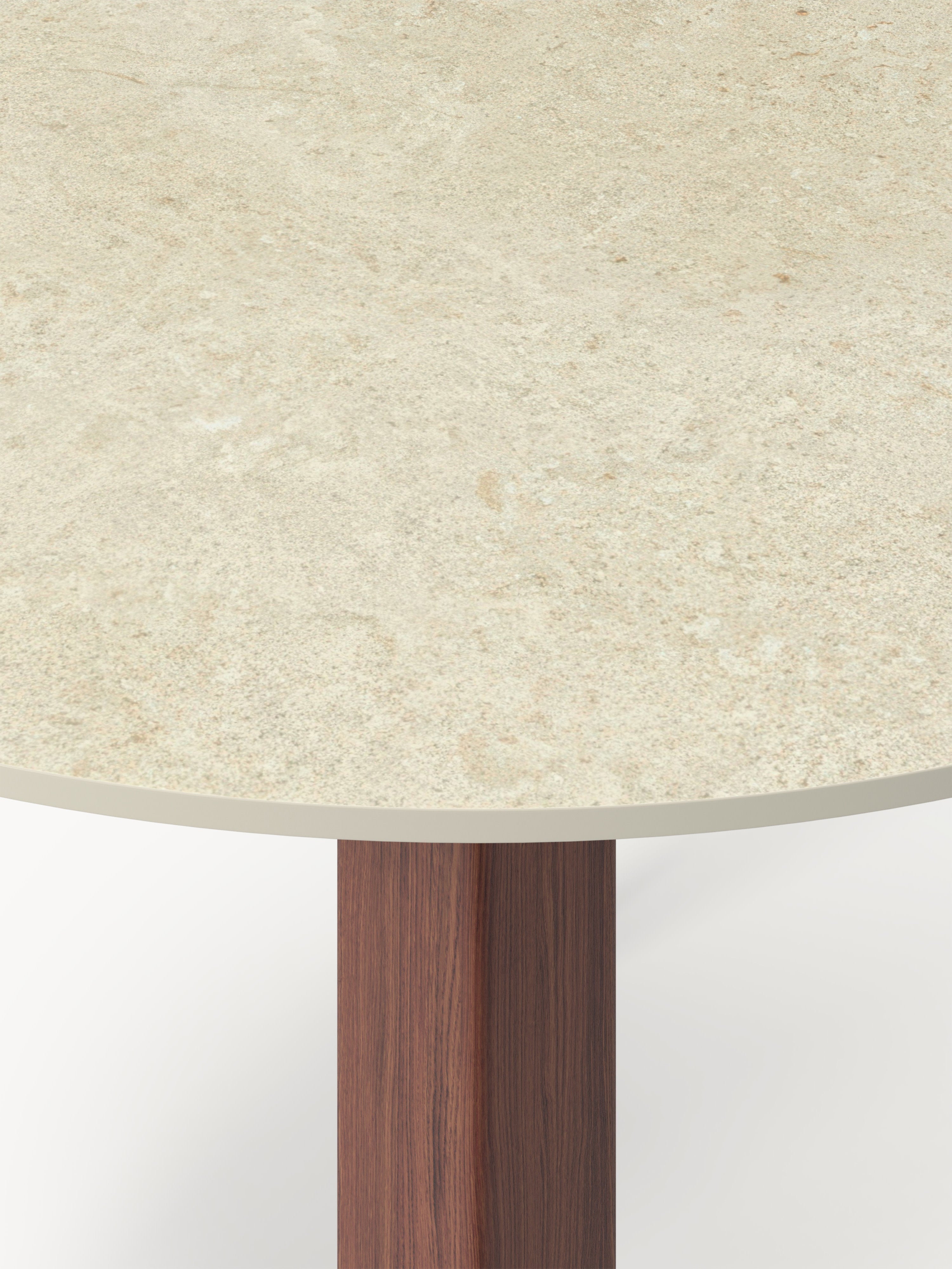Jackson Round Travertine Effect Dining Table, in various sizes