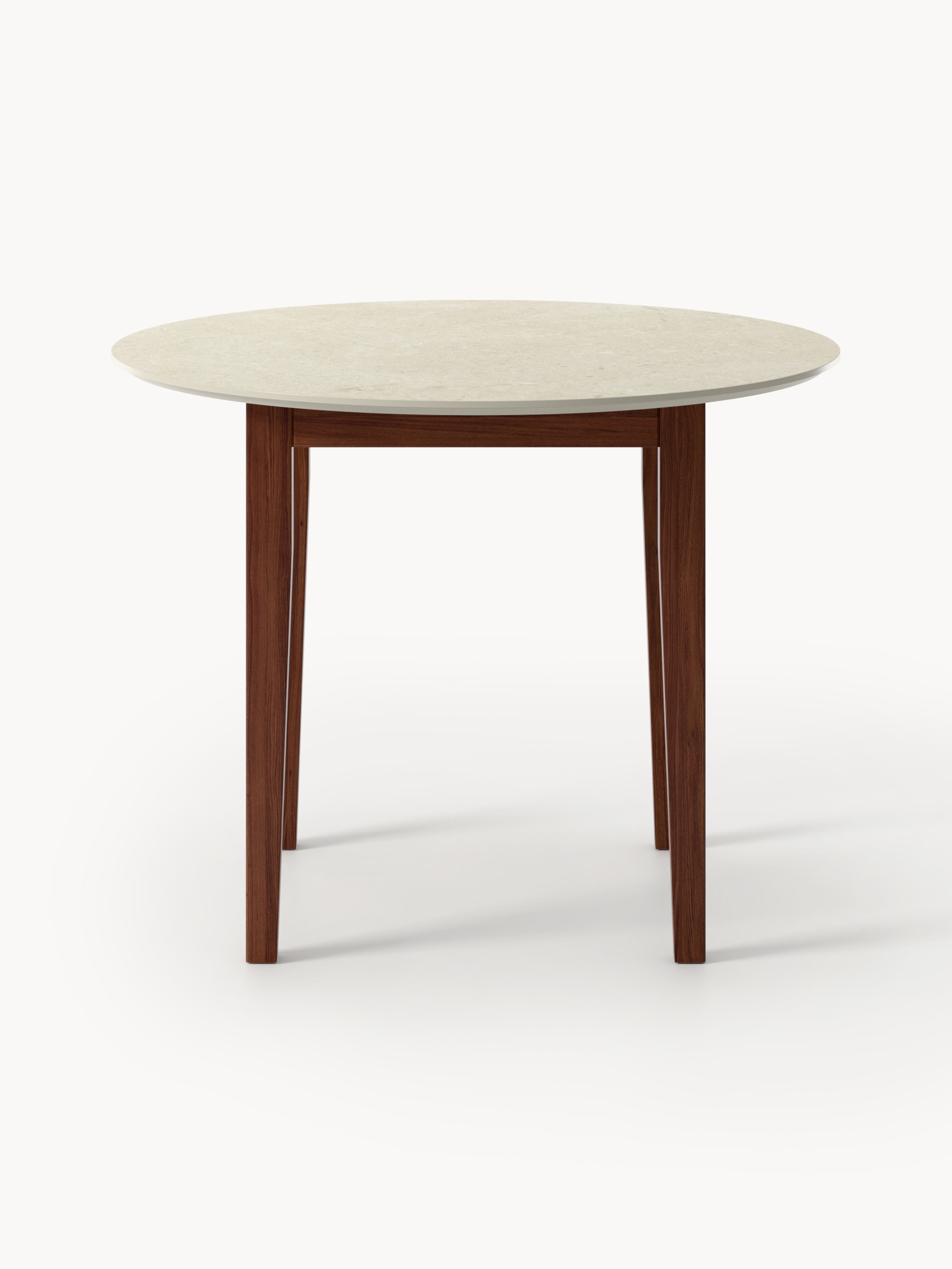 Jackson Round Travertine Effect Dining Table, in various sizes