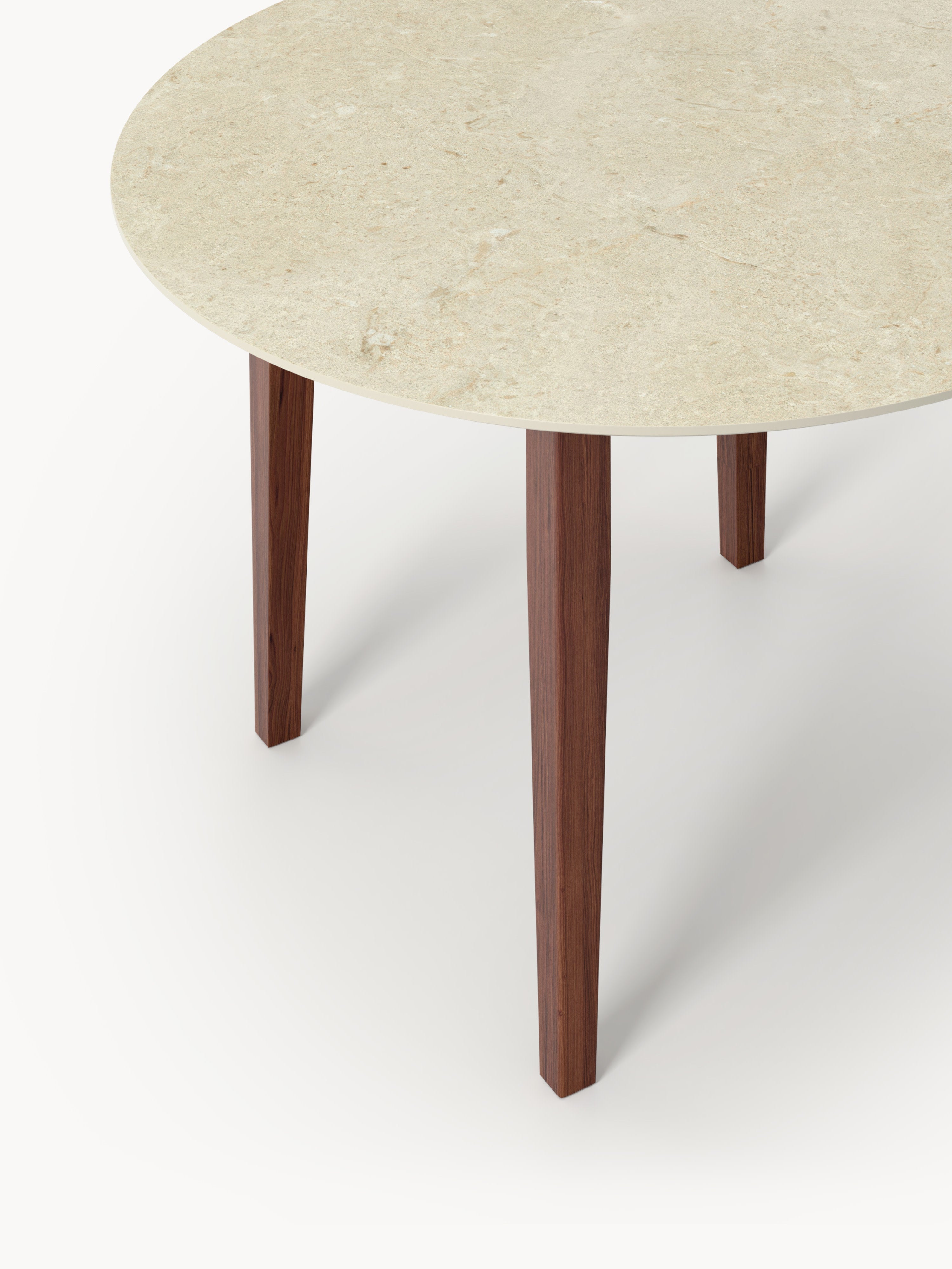 Jackson Round Travertine Effect Dining Table, in various sizes