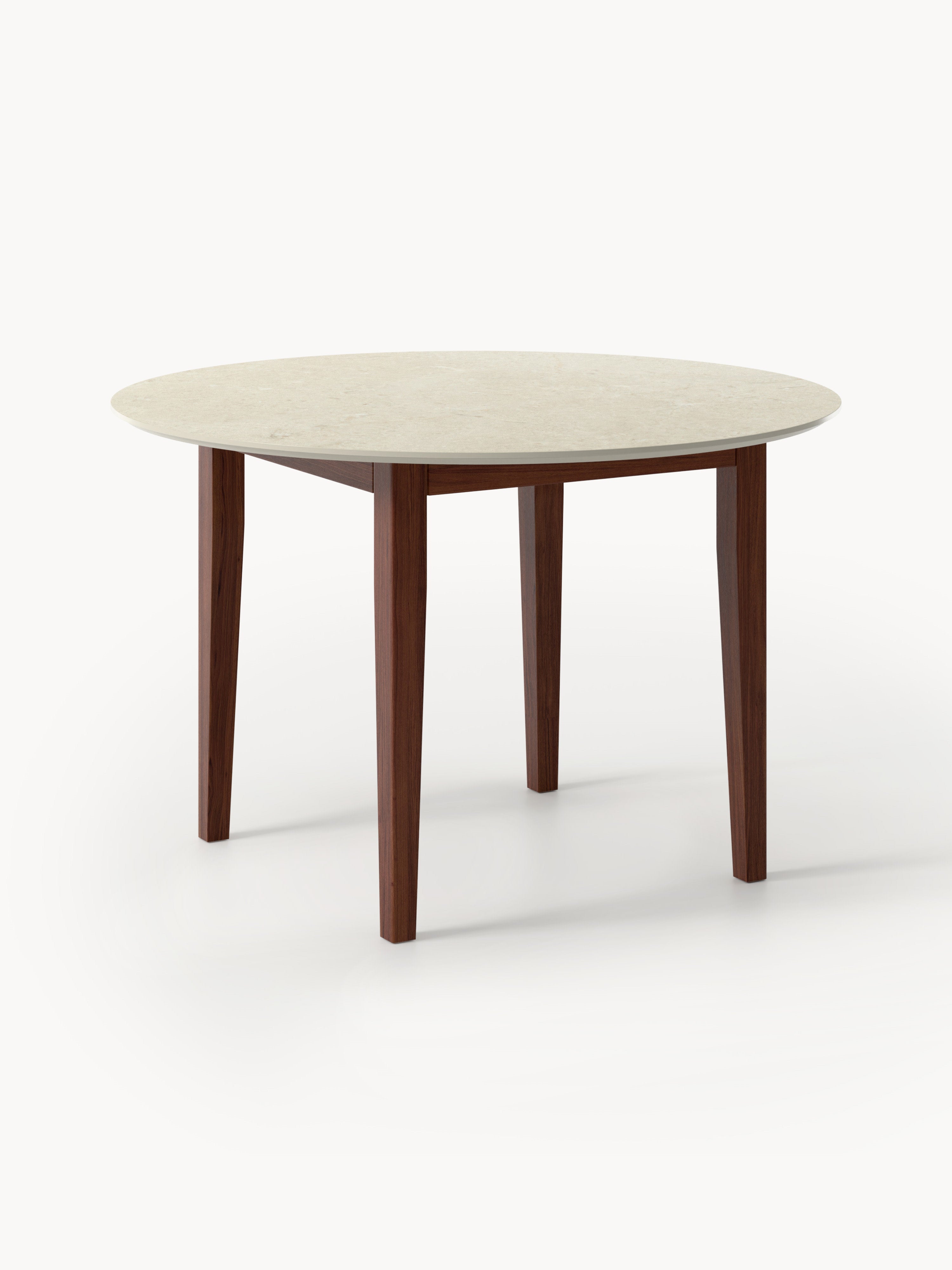 Jackson Round Travertine Effect Dining Table, in various sizes