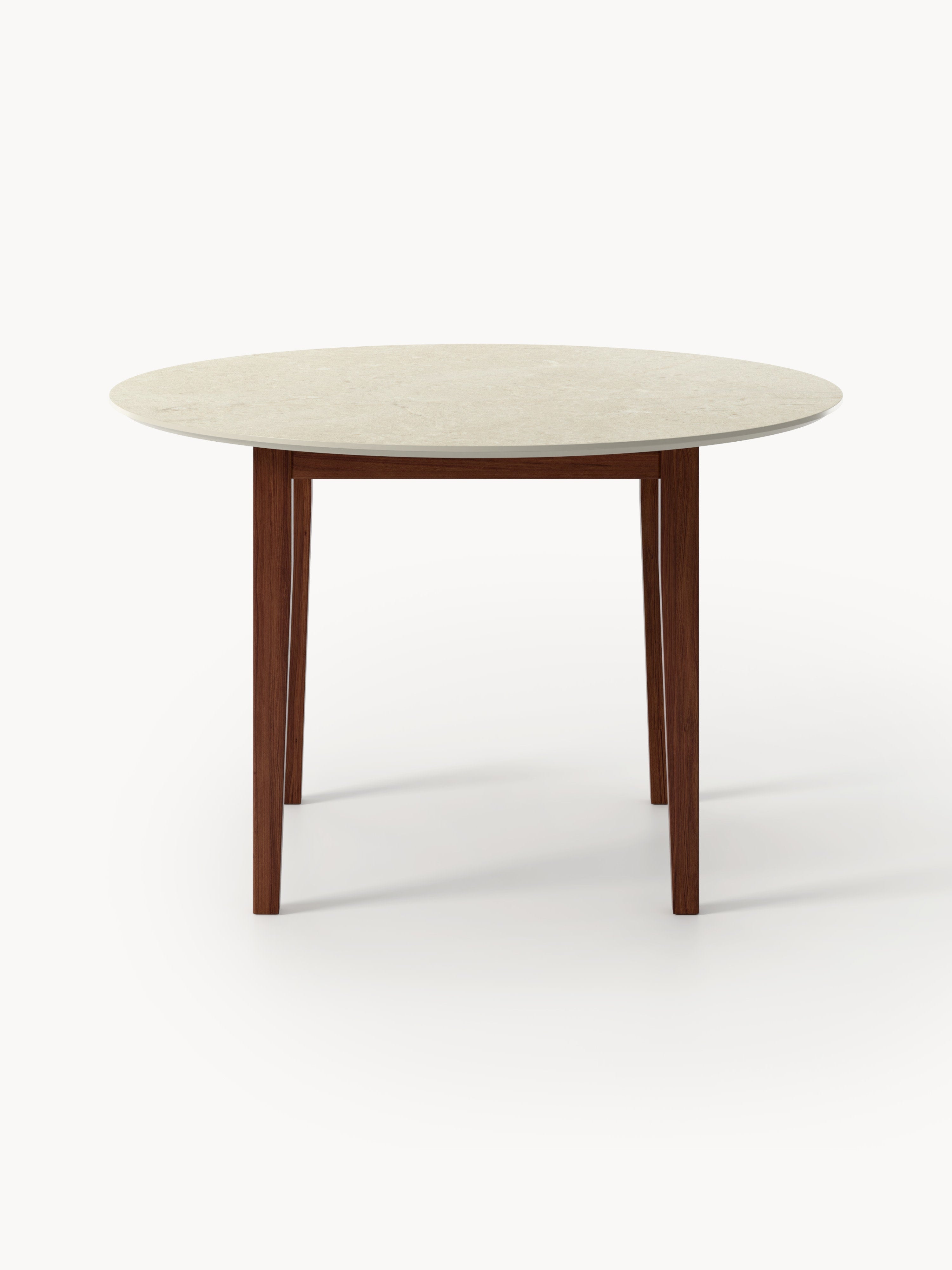 Jackson Round Travertine Effect Dining Table, in various sizes