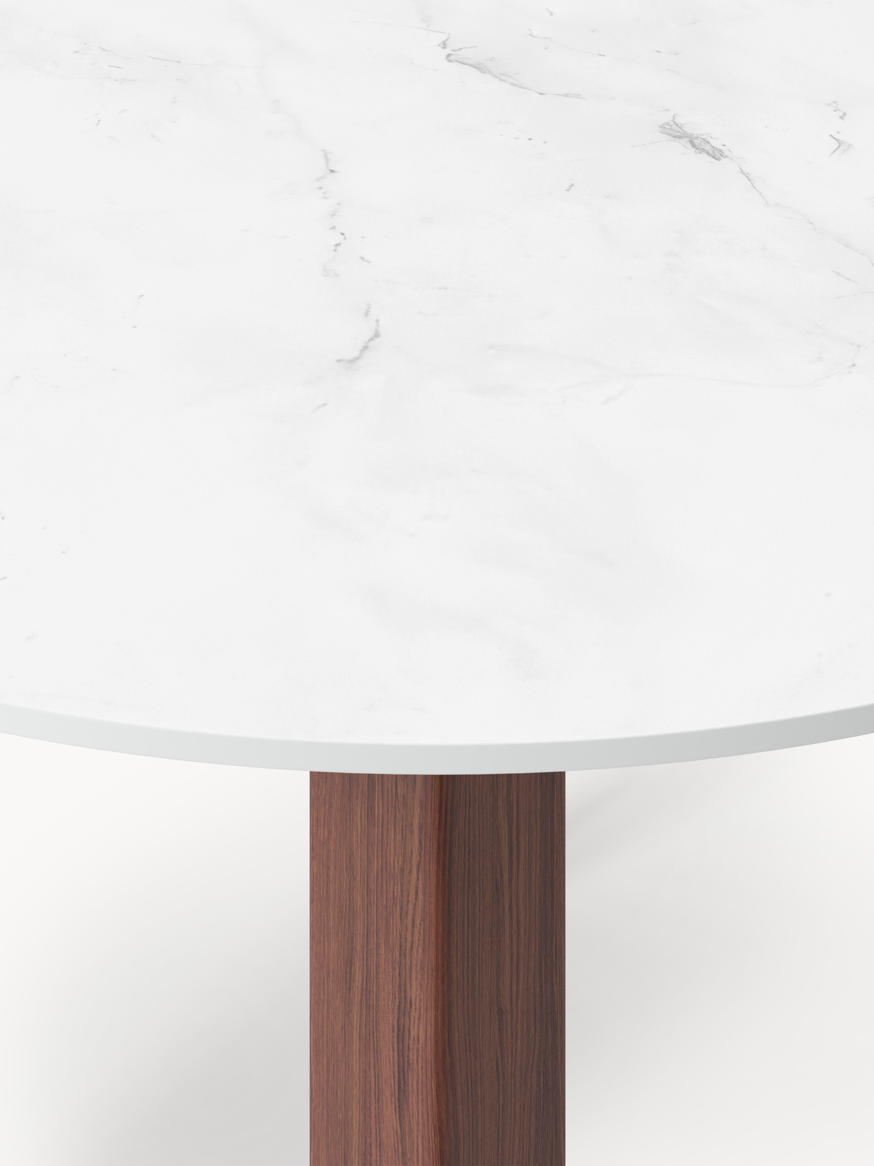 Jackson Round Marble Effect Dining Table, in various sizes