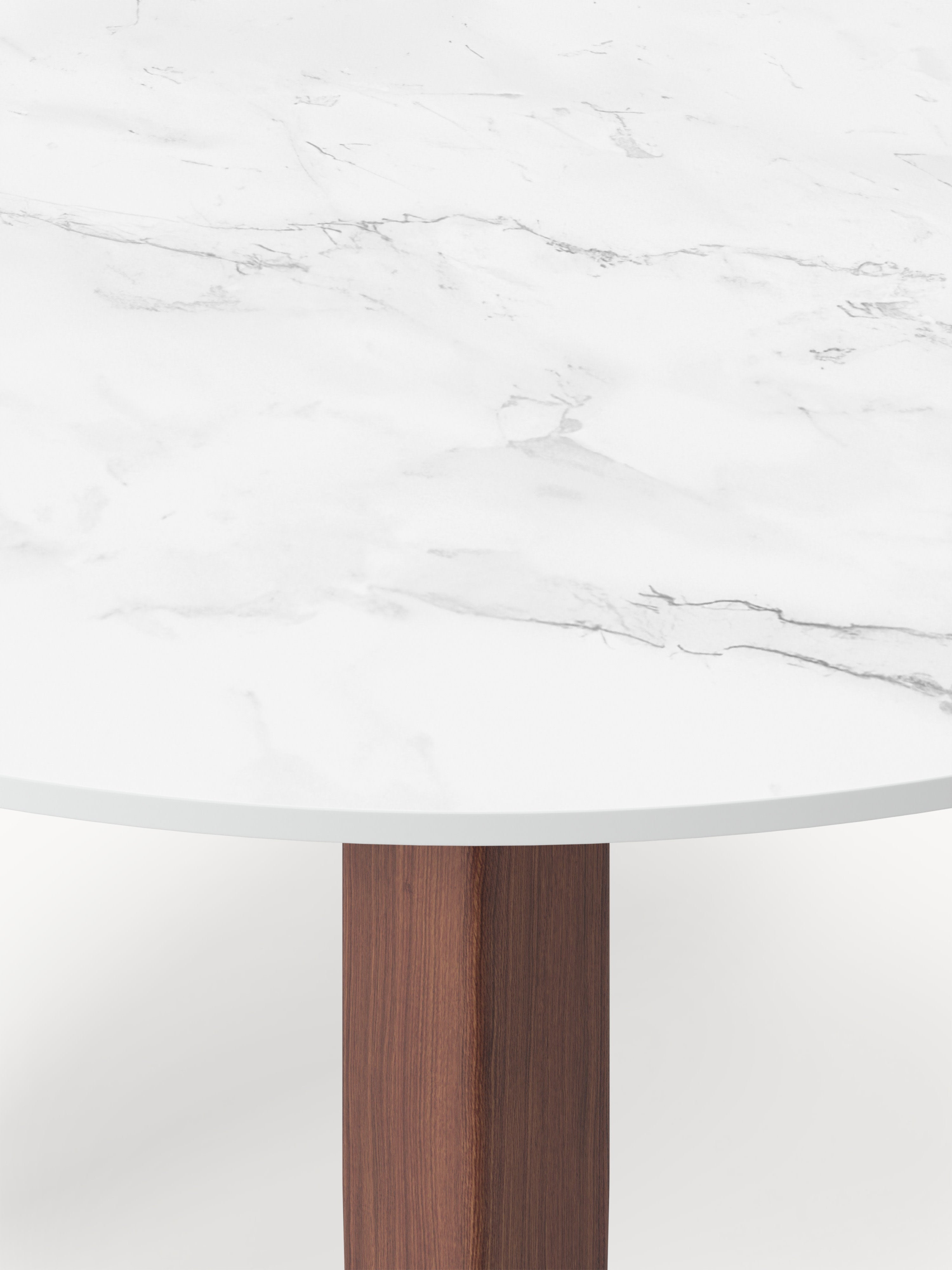 Jackson Round Marble Effect Dining Table, in various sizes