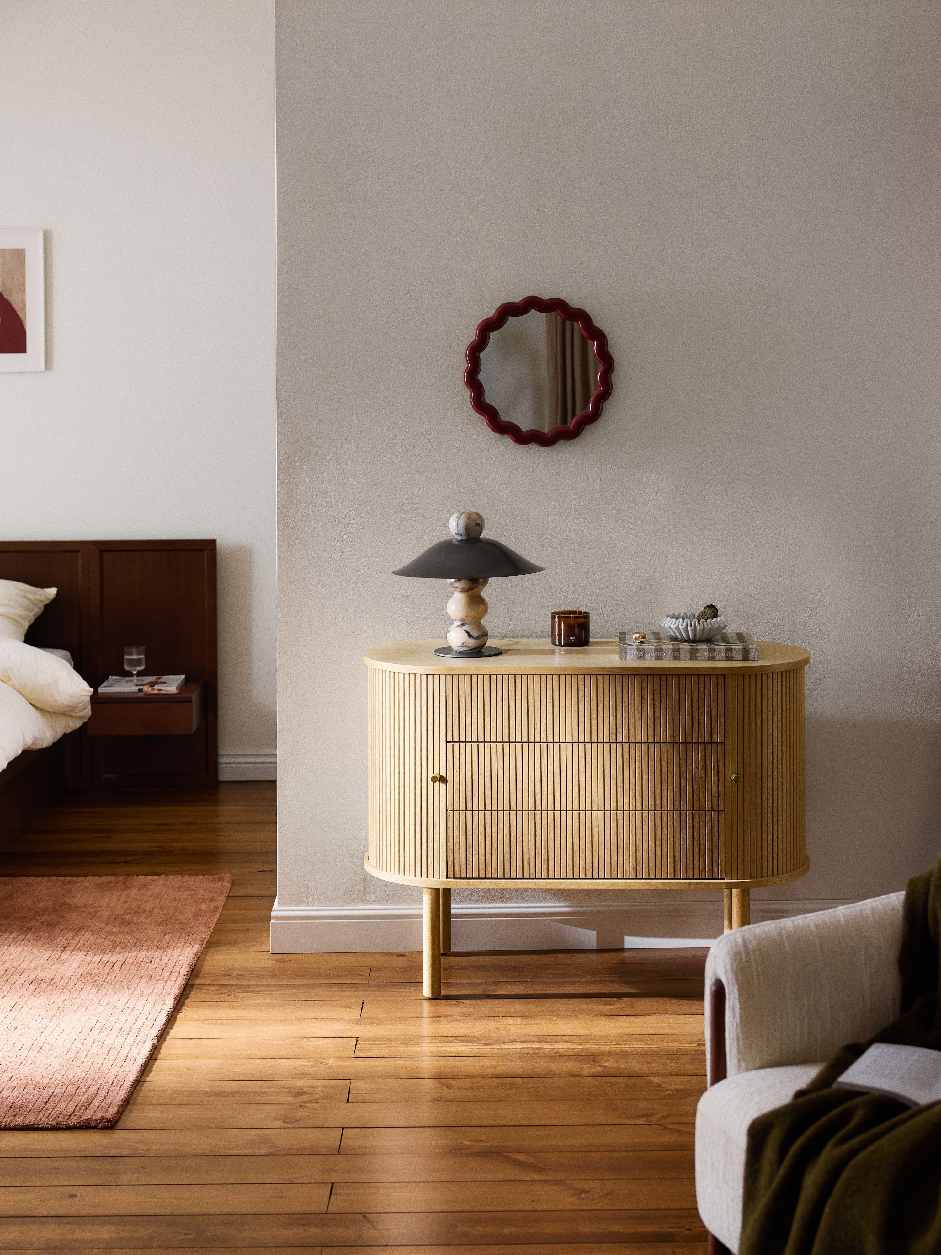 Calary Dresser with Fluted Front