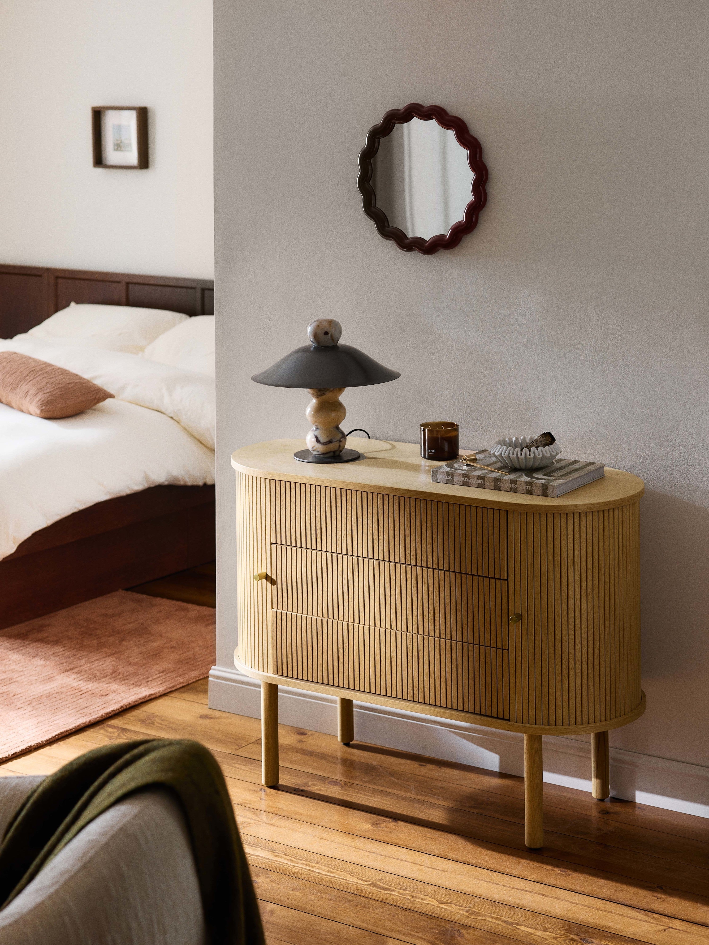 Calary Dresser with Fluted Front