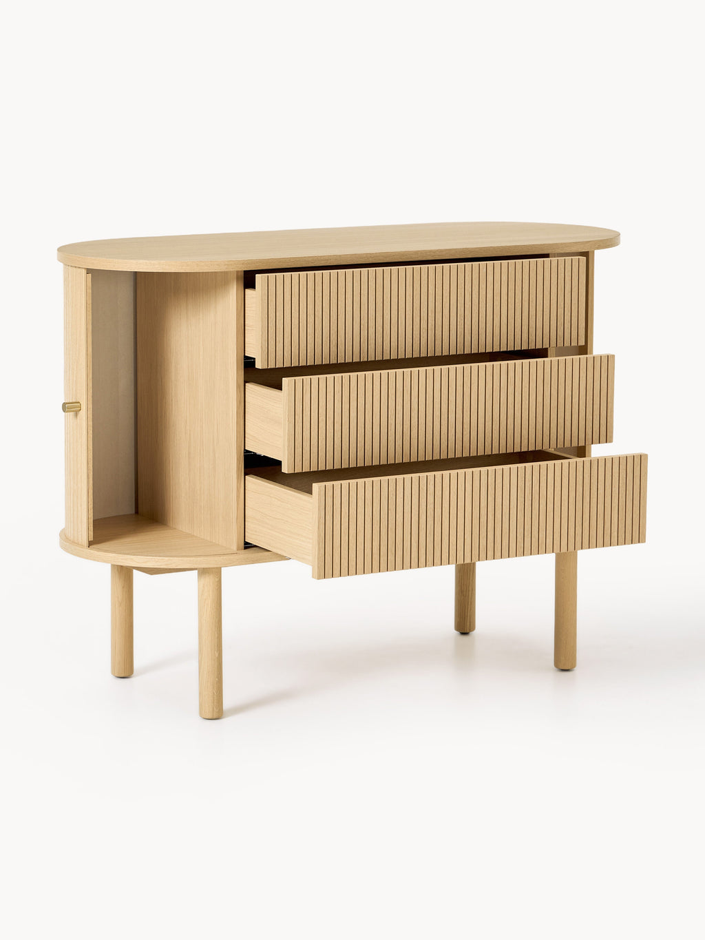 Calary Dresser with Fluted Front